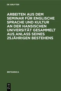 Arbeiten aus dem Seminar für englische Sprache und Kultur an der Hansischen Universität gesammelt aus Anlaß seines 25jährigen Bestehens_cover