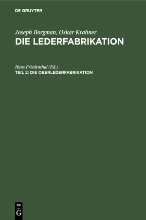 Die Oberlederfabrikation