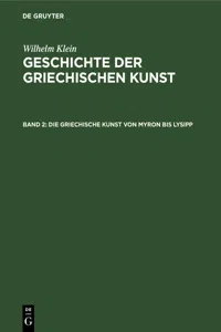 Die Griechische Kunst von Myron bis Lysipp_cover