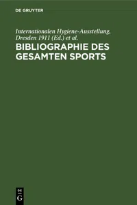 Bibliographie des gesamten Sports_cover