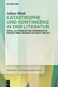 Katastrophe und Kontingenz in der Literatur_cover