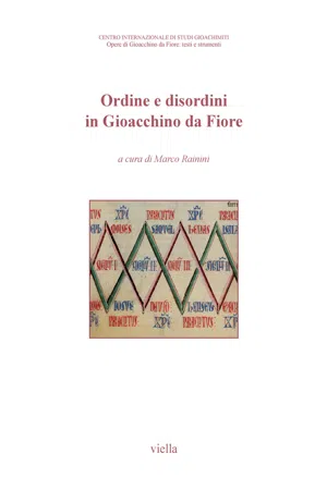 Ordine e disordini in Gioacchino da Fiore