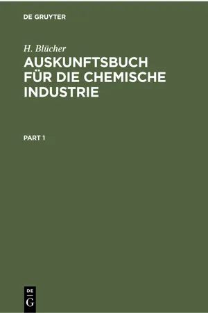 Auskunftsbuch für die Chemische Industrie