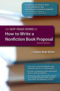 The Fast-Track Course on How to Write a Nonfiction Book Proposal, 2nd Edition_cover
