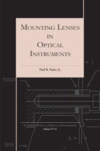 Mounting Lenses in Optical Instruments_cover