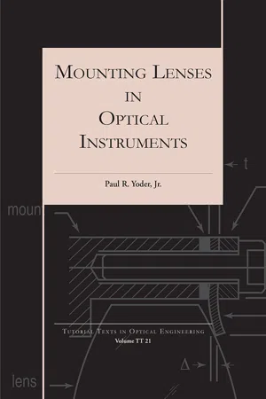 Mounting Lenses in Optical Instruments