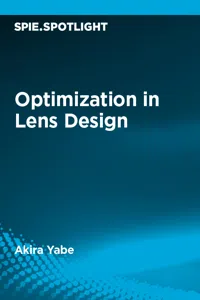 Optimization in Lens Design_cover