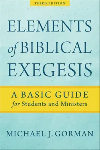 Elements of Biblical Exegesis_cover