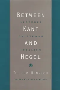 Between Kant and Hegel_cover