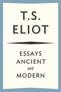 Essays Ancient and Modern_cover