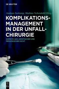 Komplikationsmanagement in der Unfallchirurgie_cover