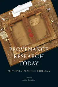 Provenance Research Today_cover
