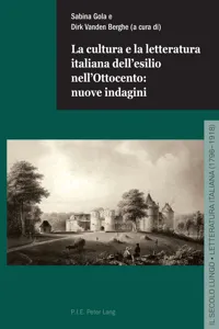 La cultura e la letteratura italiana dellesilio nellOttocento: nuove indagini_cover