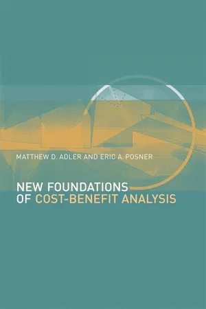 Book cover image for: New Foundations of Cost-Benefit Analysis