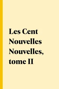 Les Cent Nouvelles Nouvelles, tome II_cover