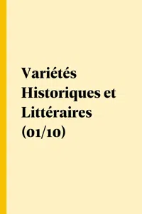 Variétés Historiques et Littéraires_cover