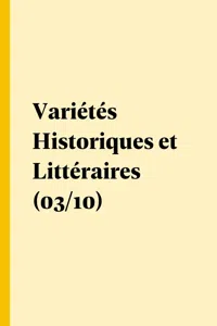 Variétés Historiques et Littéraires_cover