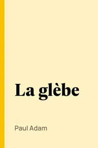 La glèbe_cover