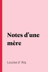 Notes d'une mère_cover