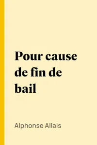 Pour cause de fin de bail_cover