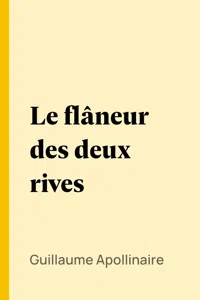 Le flâneur des deux rives_cover