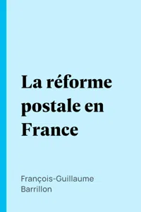 La réforme postale en France_cover