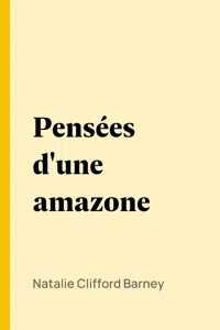 Pensées d'une amazone_cover