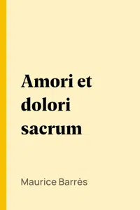 Amori et dolori sacrum_cover