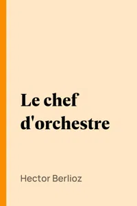 Le chef d'orchestre_cover