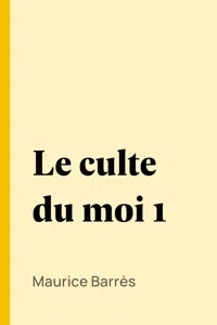 Le culte du moi 1_cover