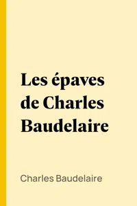 Les épaves de Charles Baudelaire_cover