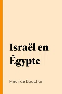 Israël en Égypte_cover