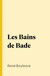 Les Bains de Bade_cover