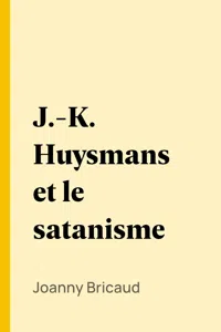 J.-K. Huysmans et le satanisme_cover