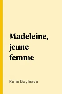 Madeleine, jeune femme_cover