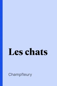 Les chats_cover