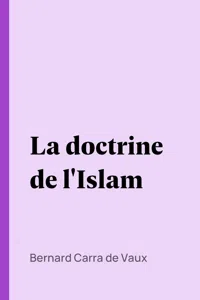 La doctrine de l'Islam_cover