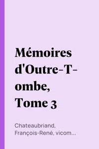 Mémoires d'Outre-Tombe, Tome 3_cover