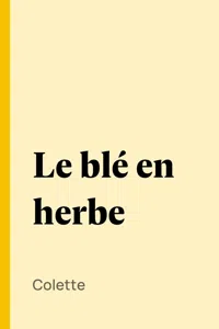 Le blé en herbe_cover