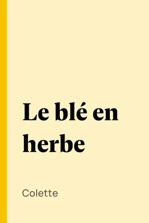 Le blé en herbe