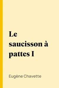 Le saucisson à pattes I_cover