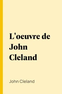 L'oeuvre de John Cleland_cover