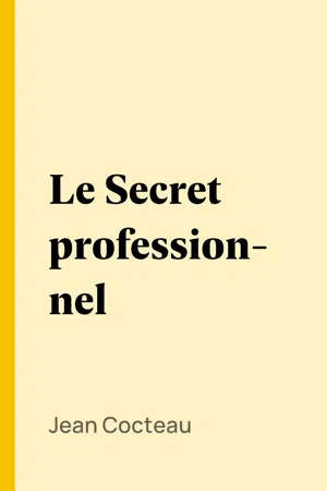 Le Secret professionnel