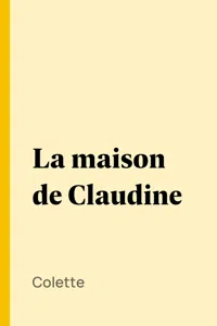 La maison de Claudine_cover