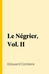 Le Négrier, Vol. II_cover