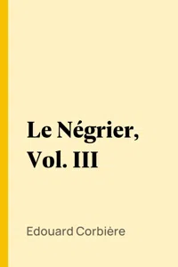 Le Négrier, Vol. III_cover