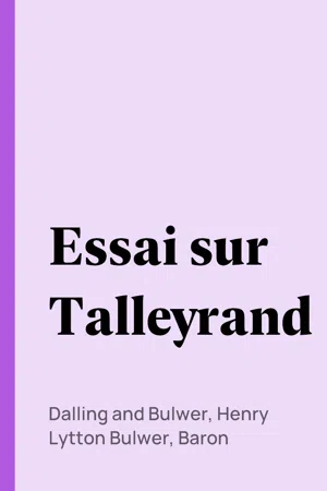 Essai sur Talleyrand