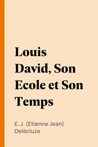 Louis David, Son Ecole et Son Temps_cover