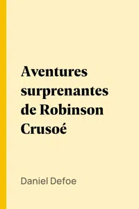 Aventures surprenantes de Robinson Crusoé_cover