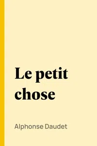 Le petit chose_cover